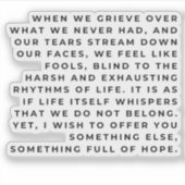 Hopeful Soul Sticker – Inspirational Life Quote (Voorkant)
