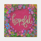 Hopeful Trendy Inspirerend Inspirivity Magnet (Voorkant)