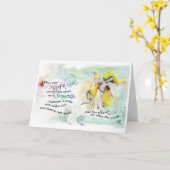 HopefulGod/Seamstress, Folded Wenskaart, 5"x7" Kaart (Gele Bloem)