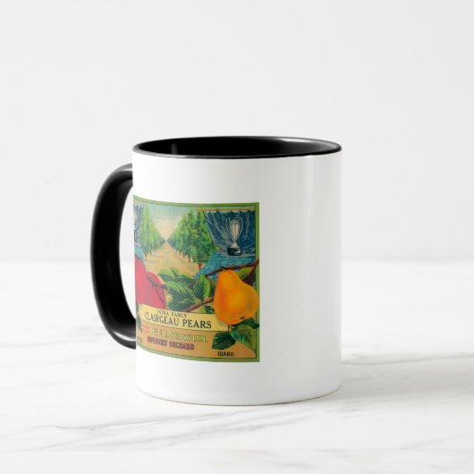 Hopehurst Pear Crate LabelPayette, ID Mok (Voorkant links)