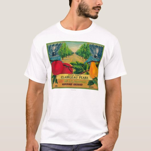 Hopehurst Pear Crate LabelPayette, ID T-shirt (Voorkant)