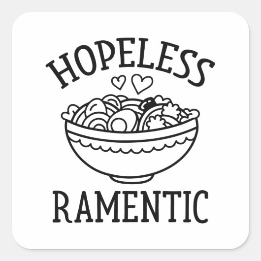 Hopeless Ramentic Vierkante Sticker (Voorkant)