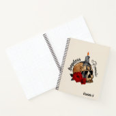 Hopeless Romantic – Gothic Skull, Red Rose Notitieboek (Binnen)