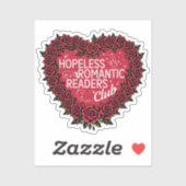 Hopeless Romantic Readers Club Sticker (Vel)