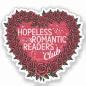 Hopeless Romantic Readers Club Sticker (Voorkant)