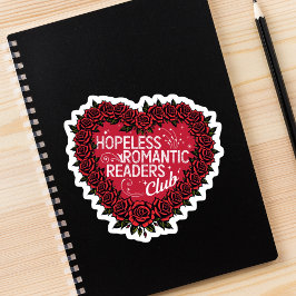 Hopeless Romantic Readers Club Sticker