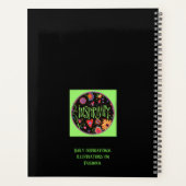 Hopelijk Floral Trendy Inspiring Black Fun Planner (Achterkant)