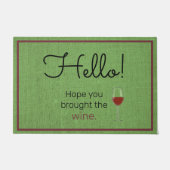 Hopelijk heb je de wijn gewonnen deurmat (Voorkant)