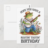 Hopelijk Heb Je Een Leuk VerjaardagsKikker Briefkaart (Voorkant / Achterkant)