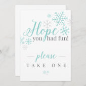 Hopelijk Heb Je Leuk Gehad Kaart (Voorkant / Achterkant)