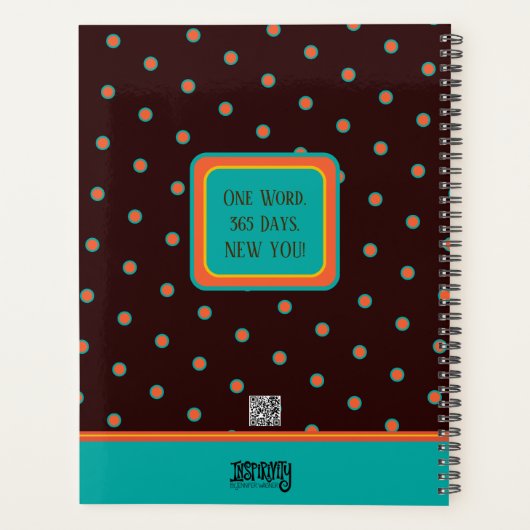 Hopelijk inspirerend  bloemig gepersonaliseerd ple planner (Achterkant)