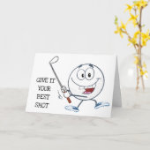 HOPELIJK IS JE VERJAARDAG EEN **PAR-FECT** GOLFER KAART (Gele Bloem)