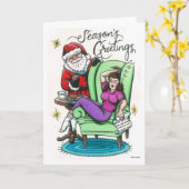 Hopelijk komt mijn kerstwens uit! kaart (Gele Bloem)
