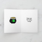 Hopelijk krijg je Lucky, St Patrick's Day Kaart (Binnen)