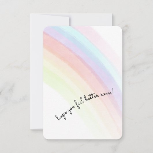 Hopelijk voel je je snel beter bedankkaart (Voorkant)