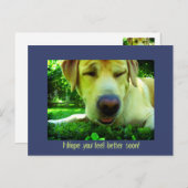 Hopelijk voel je je snel beter! briefkaart (Voorkant / Achterkant)