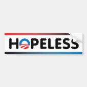 hopeloos bumpersticker (Voorkant)