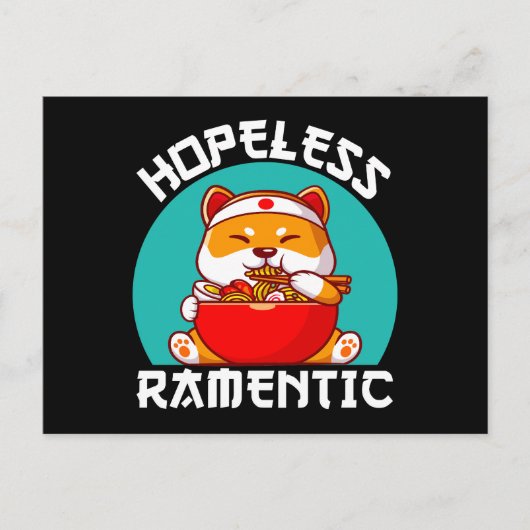 Hopeloos Ramentic Corgi Dog Anime Briefkaart (Voorkant)