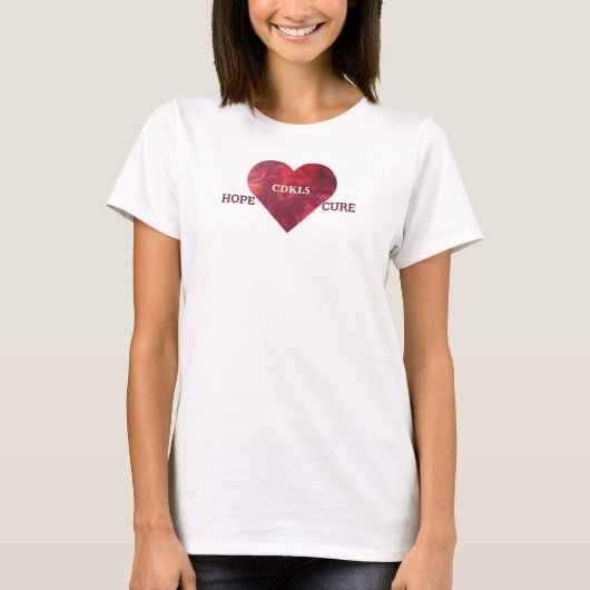 HopeLoveCure CDKL5 T-shirt (Voorkant)