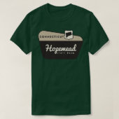 Hopemead State Park Connecticut Welkomstbord T-shirt (Design voorkant)