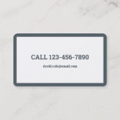 Hopen en verwijderen van brokken visitekaartje (Achterkant)