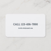 Hopen en verwijderen van brokken visitekaartje (Achterkant)