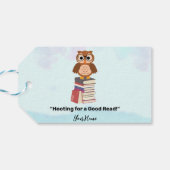 "Hopen op een goede Lees!" Boekenliefhebber dank u Cadeaulabel (Achterkant Horizontaal)