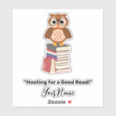 "Hopen op een goede Lees!" boekenliefhebber Sticker (Vel)