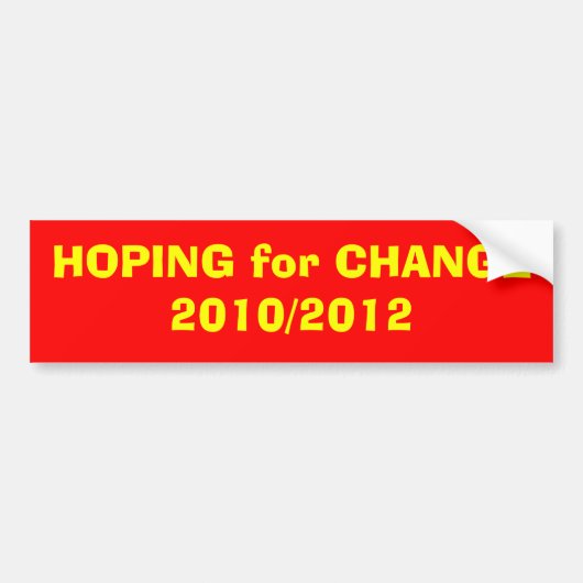HOPEN VOOR WIJZIGING2014/2016 BUMPERSTICKER (Voorkant)