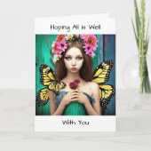 Hopend dat alles goed met je is kaart (Voorkant)