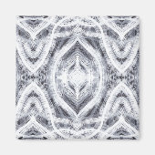 Hopend Licht Witte Abstracte Aquarel Kunst Magneet (Voorkant)