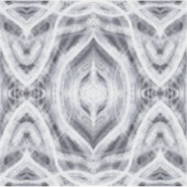 Hopend Licht Witte Abstracte Aquarel Kunst Sticker (Voorkant)