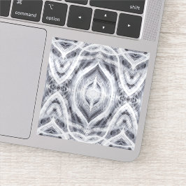 Hopend Licht Witte Abstracte Aquarel Kunst Sticker