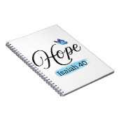 Hopende Blauwe Vlinder Notitieboek (Rechterzijde)