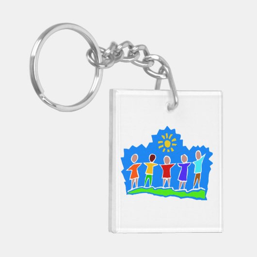 HopePTA Sleutelhanger Square Acrylus 2-zijdig (Voorkant Links)