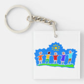 HopePTA Sleutelhanger Square Acrylus 2-zijdig (Voorkant)