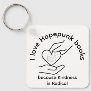 Hopepunk Boeken Vriendelijkheid Is Radicaal Sleutelhanger