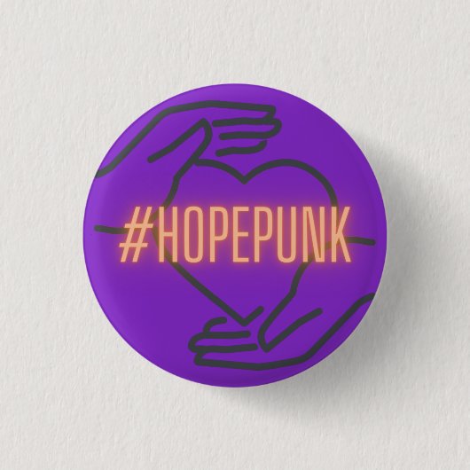 HopePunk Pin Ronde Button 3,2 Cm (Voorkant)