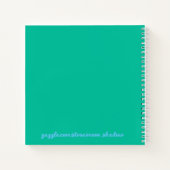 Hopes and Dreams Boho Mint Notitieboek (Achterkant)