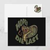 Hopes die het laatst sterven - COBRA SNAKE Briefkaart (Voorkant / Achterkant)
