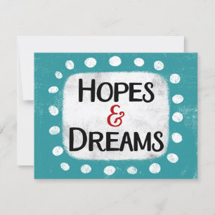 Hopes & Dreams Wenskaart Kaart