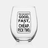 hopescobn wijnglas zonder voet (Voorkant)