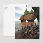 Hopewell Flowerpot Rocks New Brunswick Briefkaart (Voorkant / Achterkant)