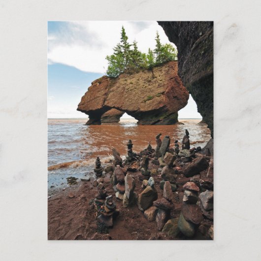 Hopewell Flowerpot Rocks New Brunswick Briefkaart (Voorkant)