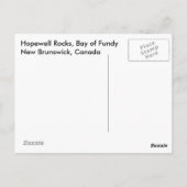 Hopewell Rocks Briefkaart (Achterkant)