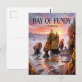 Hopewell Rocks Canada Briefkaart (Voorkant / Achterkant)