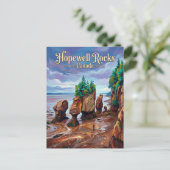 Hopewell Rocks Canada Briefkaart (Staand voorkant)
