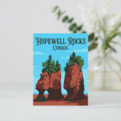 Hopewell Rocks Canada Briefkaart (Staand voorkant)
