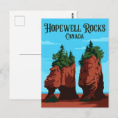 Hopewell Rocks Canada Briefkaart (Voorkant / Achterkant)