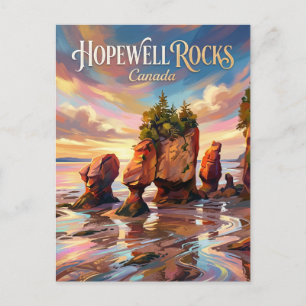 Hopewell Rocks Canada -> Hopewell Rocks Canada Briefkaart